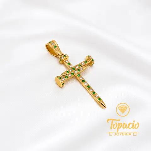 Dije Cruz Clavo 18K